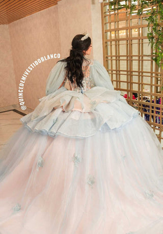 Mi Vestido Blanco - Vestido de Quinceañera Convertible con Sobrefalda Desmontable
