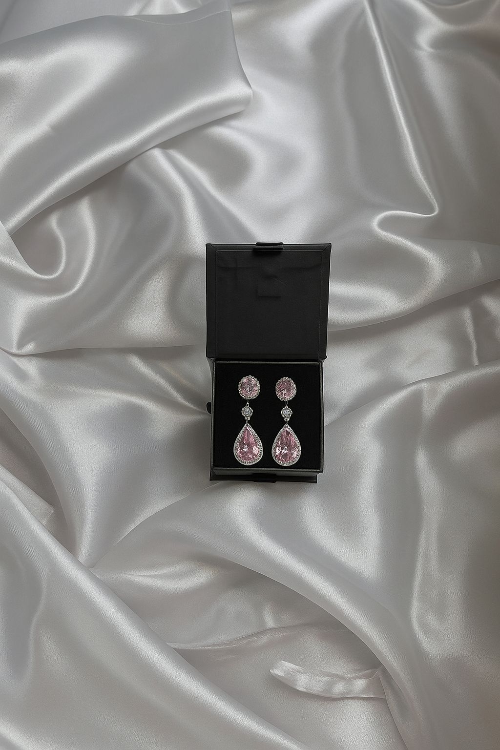Aretes rosa para quinceañera