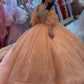 Vestidos para xv color durazno