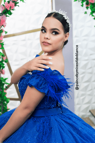 Mi Vestido Blanco - Vestido de XV Azul Rey