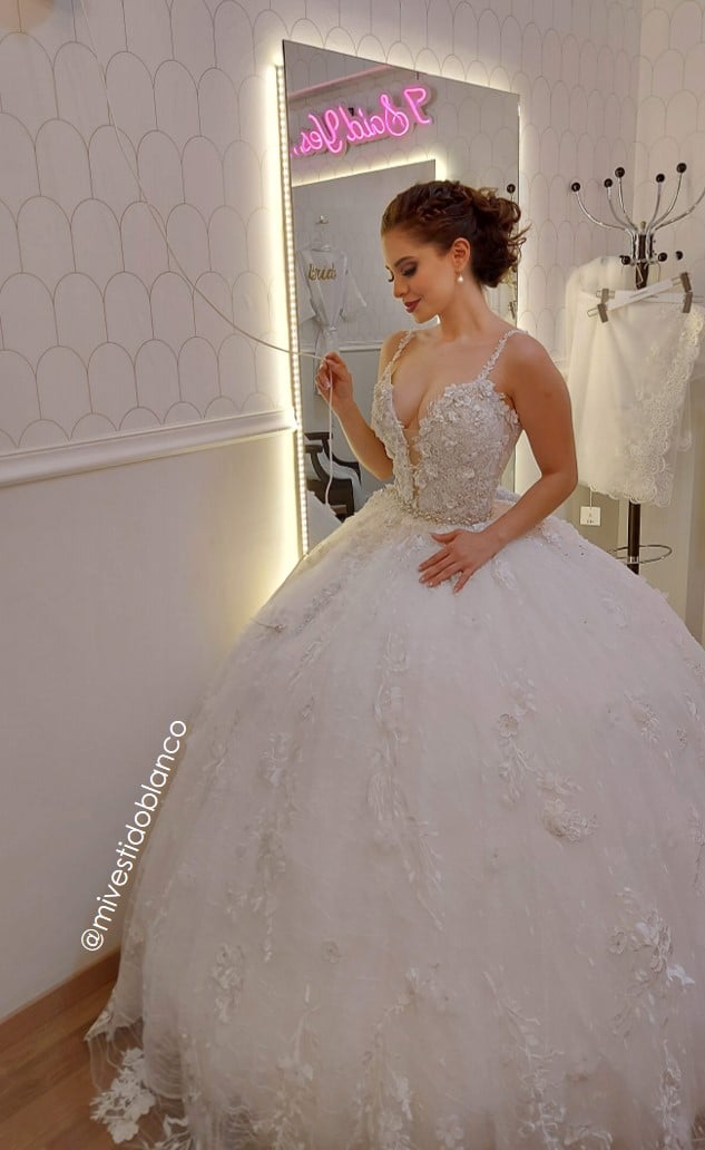 Vestidos de novia con encaje princesa