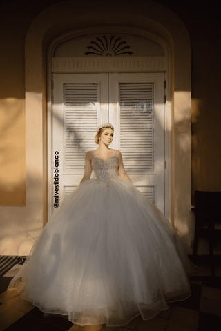 Mi Vestido Blanco - Vestidos Corte Princesa con tirantes