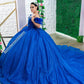 Vestido de xv azul rey