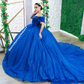 Vestido de xv azul rey