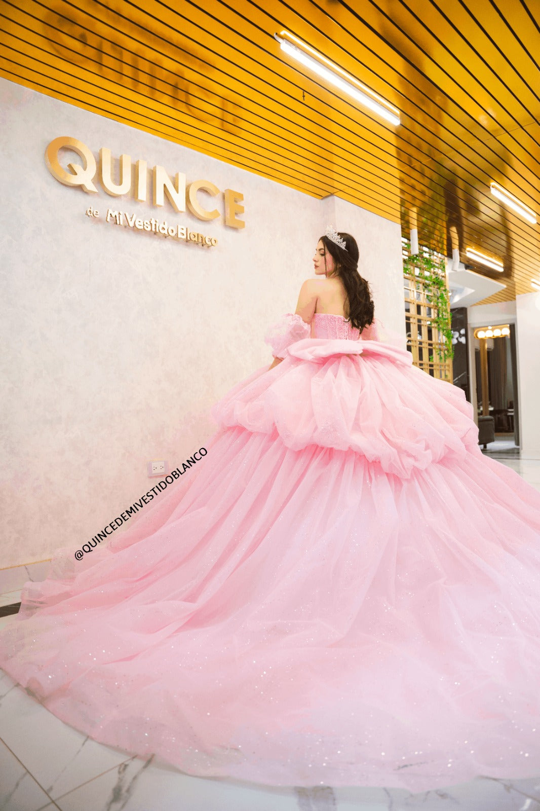 Vestido de xv rosa