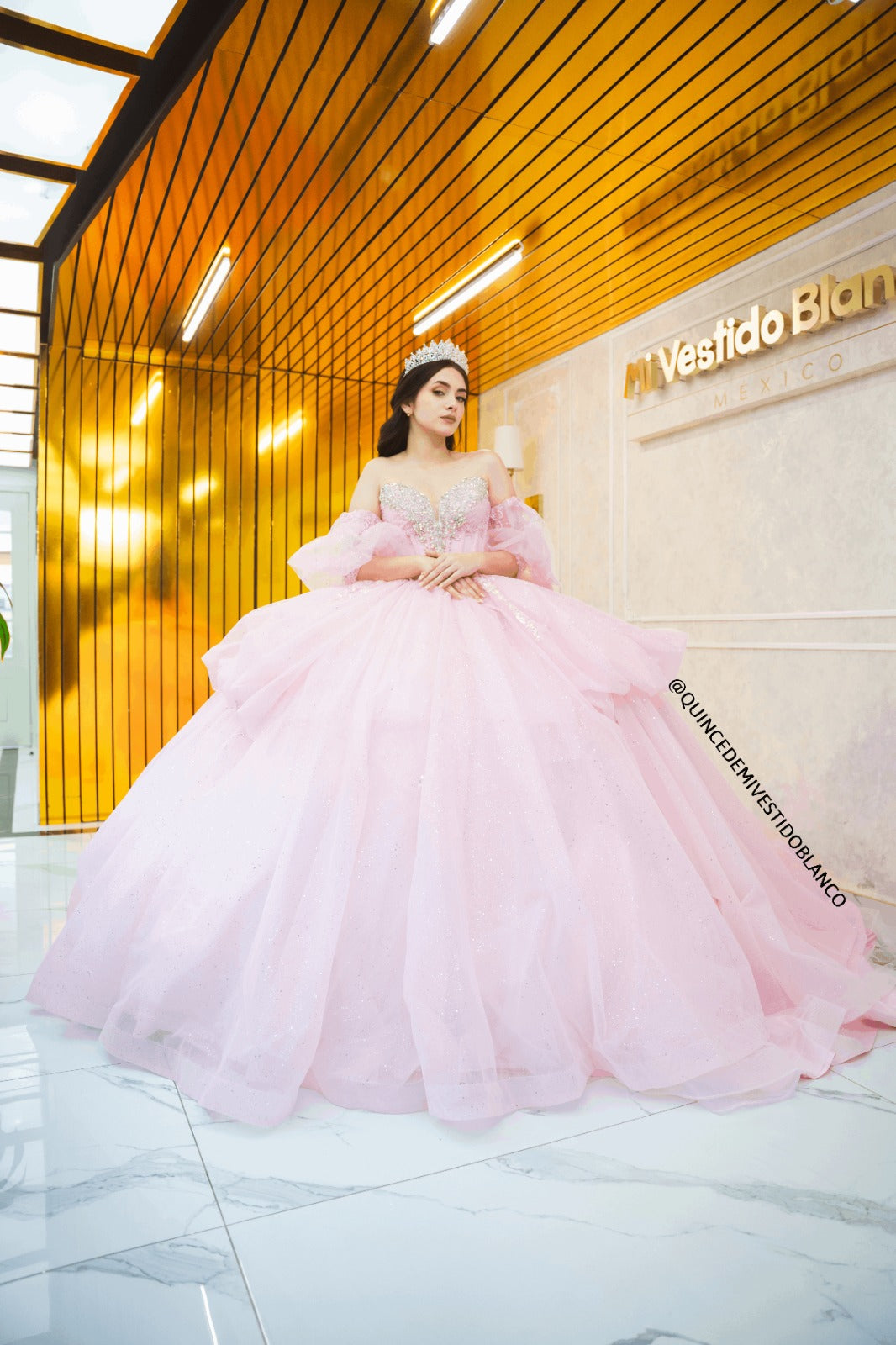 Vestido de xv rosa