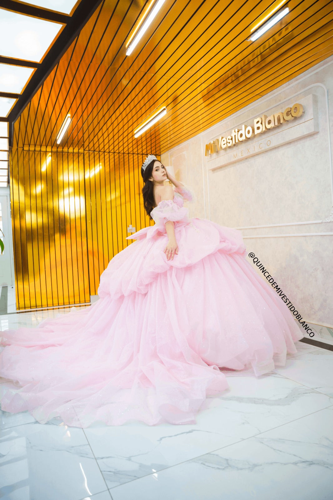 Vestido de xv rosa