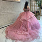 Vestidos de xv rosa palo
