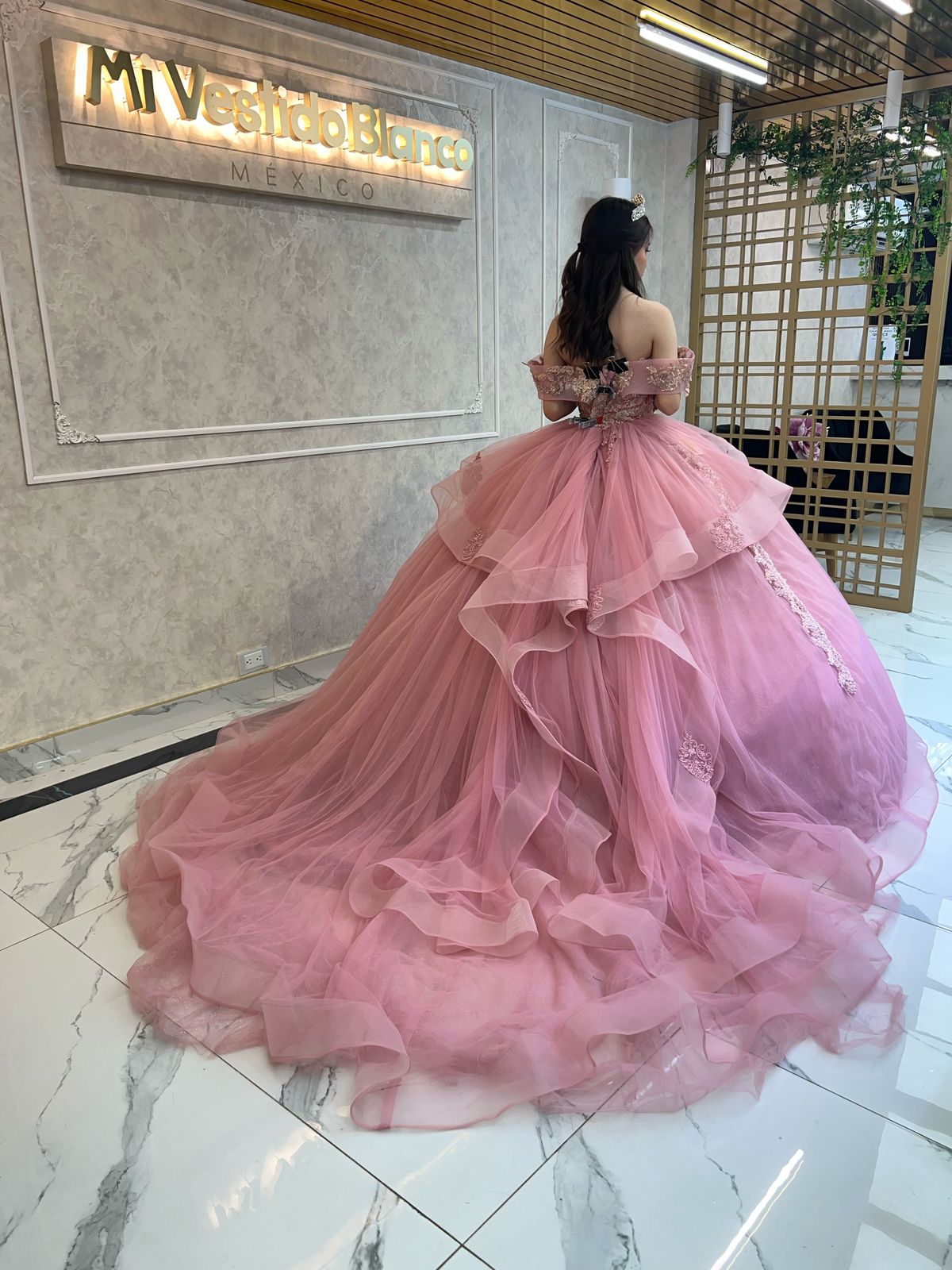 Vestidos de xv rosa palo