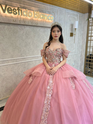 Mi Vestido Blanco - Vestidos de XV Rosa Palo