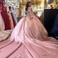 Vestido de xv rosa pastel