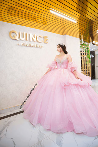 Mi Vestido Blanco - Vestido de XV Rosa