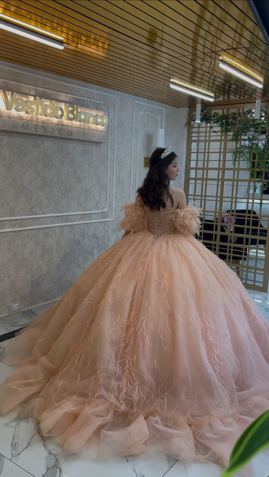 Vestidos para xv color durazno